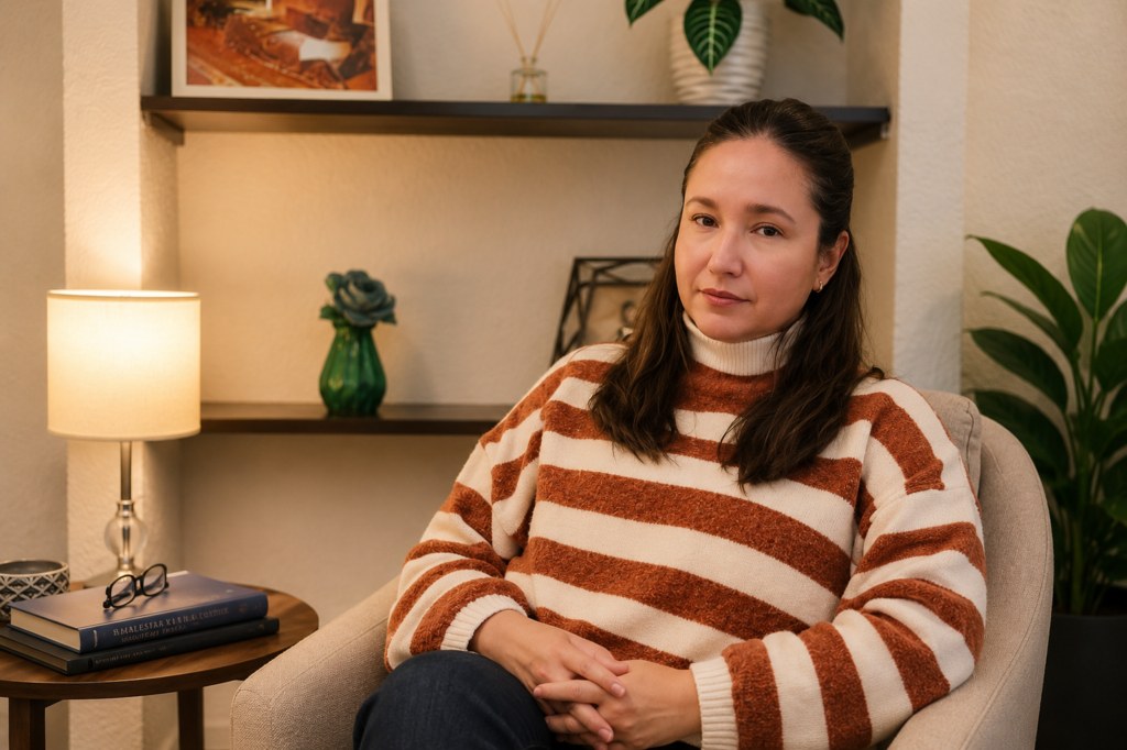 Fulvia Bruggeman en el consultorio